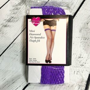 Music Legs Hosiery Mini Diamond Thigh Hi Stockings